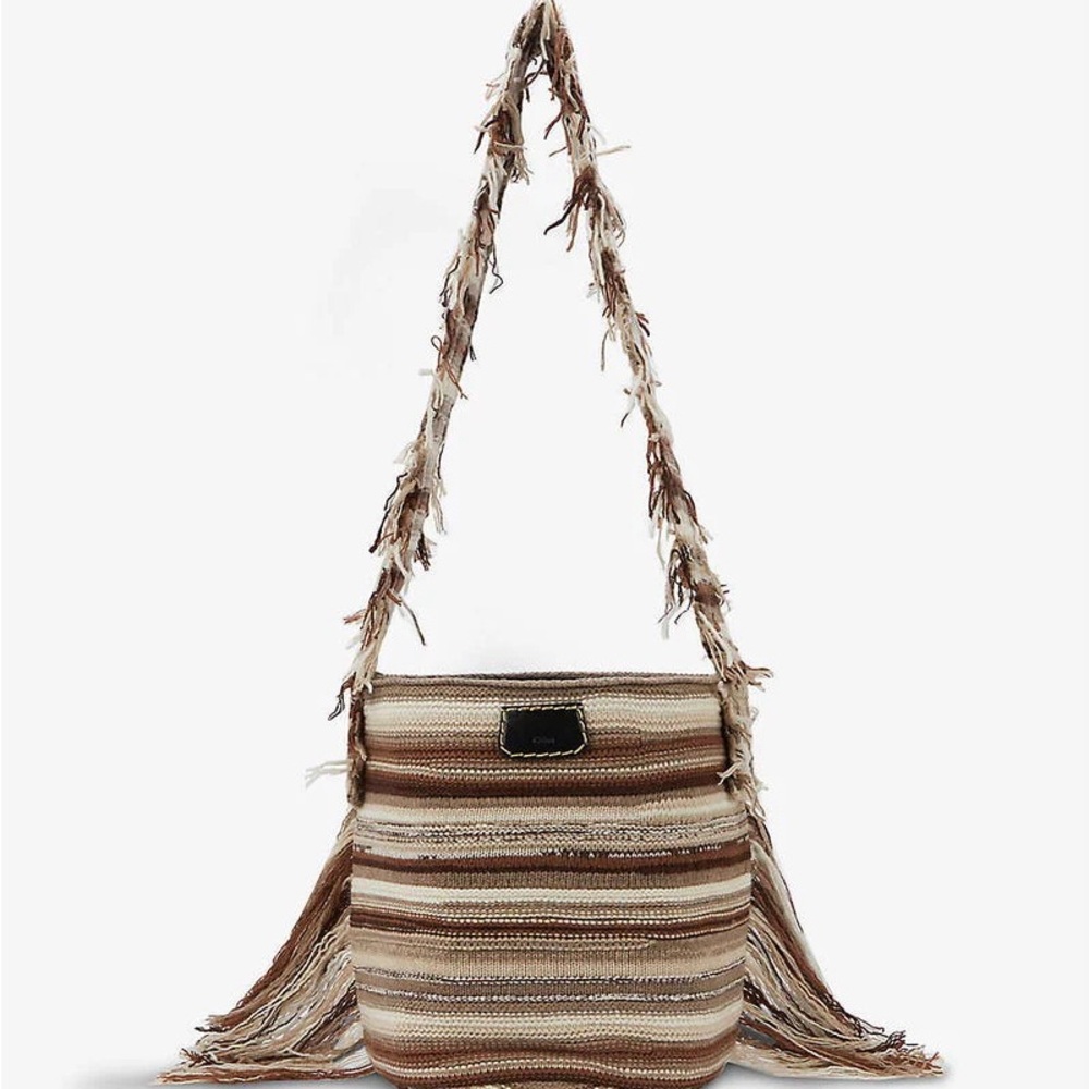 Chloe Black and Brown Shoulder Bag